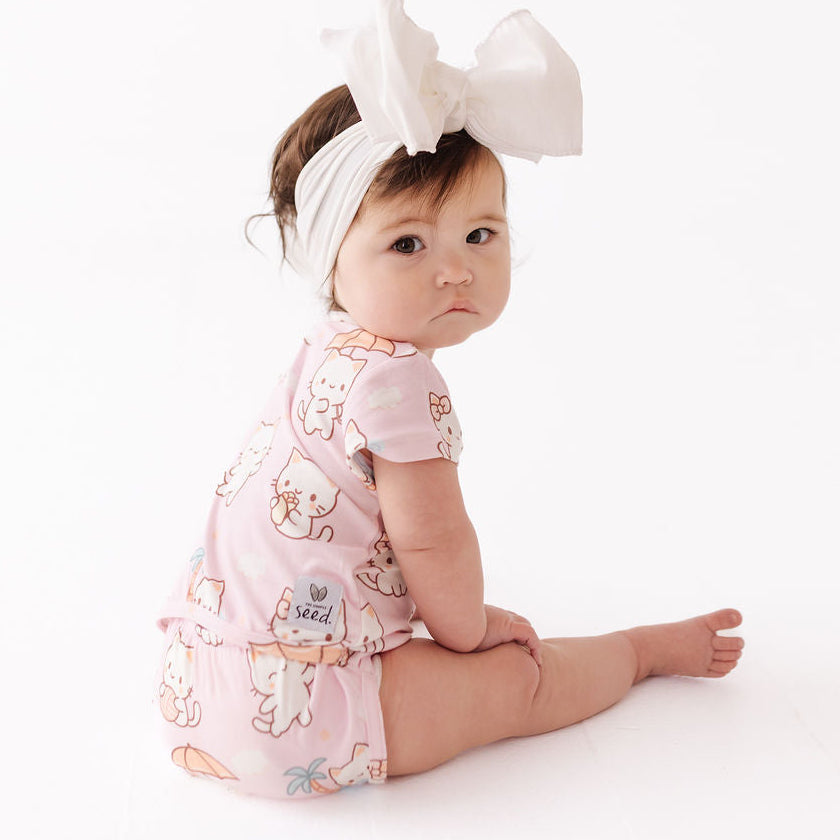 Kitty Daydream Short Sleeve Snuggle Bug Bodysuit