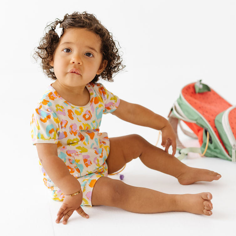Color Me Wild Adaptive Tube Access Shorty Romper