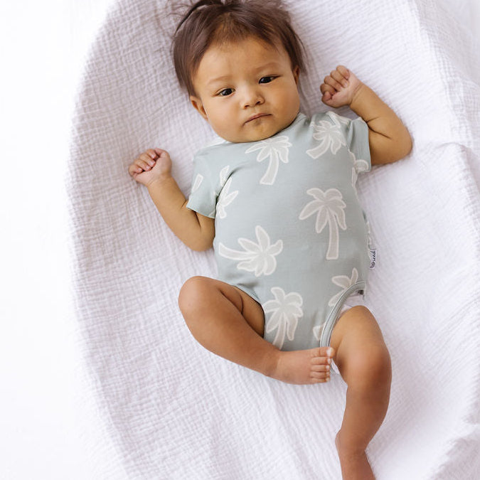 Keep Palm and Carry On Short Sleeve Snuggle Bug Bodysuit