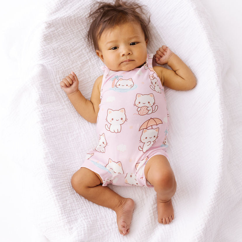 Kitty Daydream Sleeveless Shorty Romper Luxe Edition | Cotton Bamboo Blend