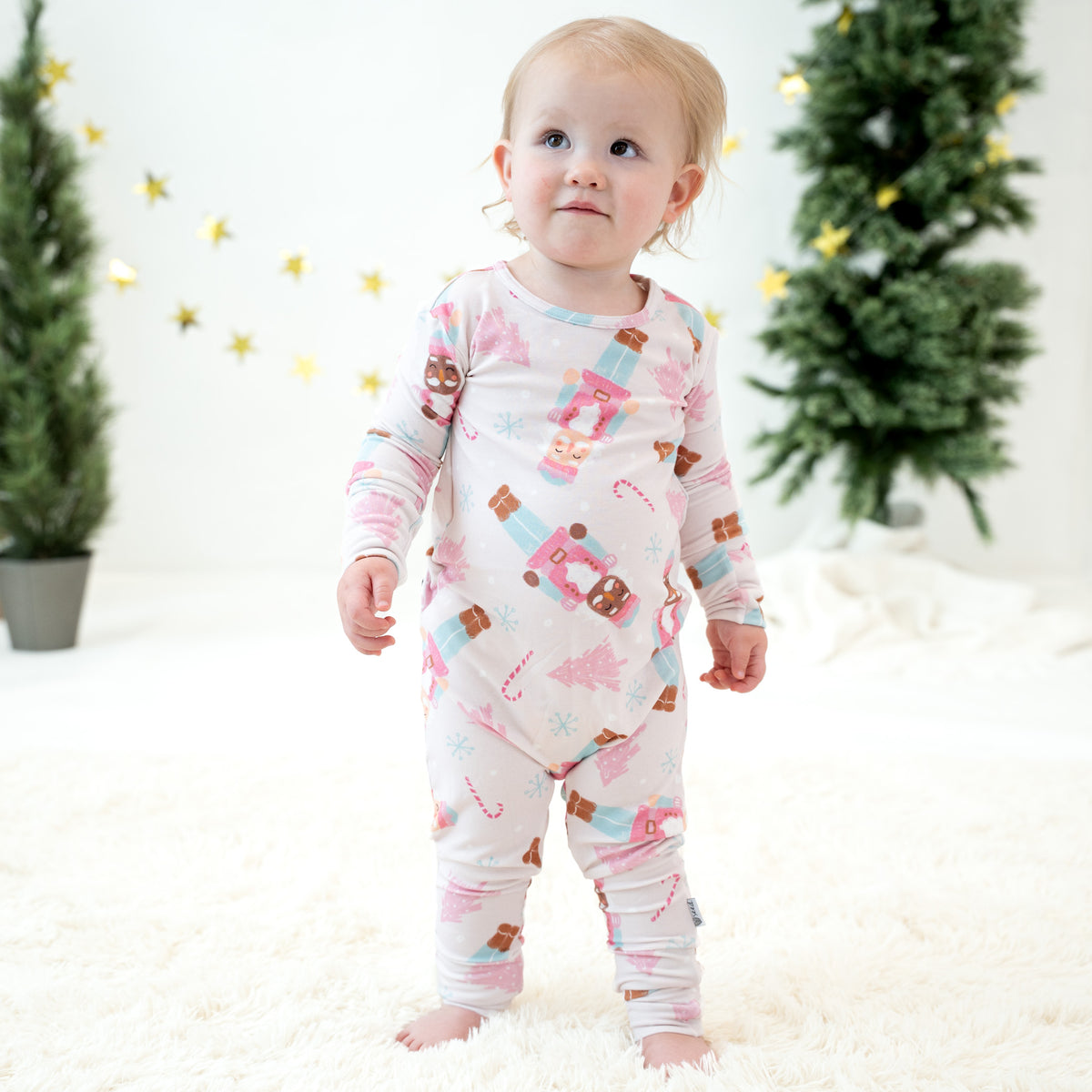 Sugar Plum Soldiers Day to Night Romper Luxe Edition | Cotton Bamboo Blend