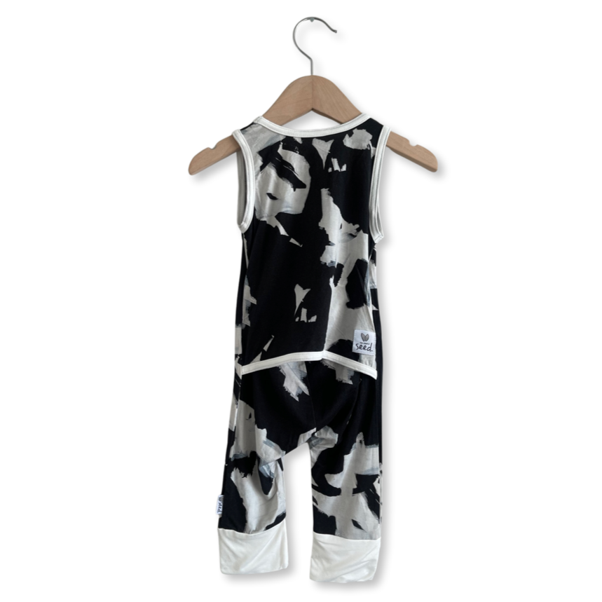 Caden & Crew "Big Brush" Art for Autism Sleeveless Romper