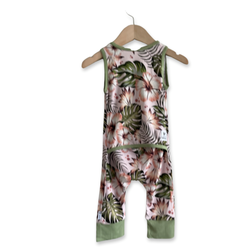 Off to Hawaii Sleeveless Romper
