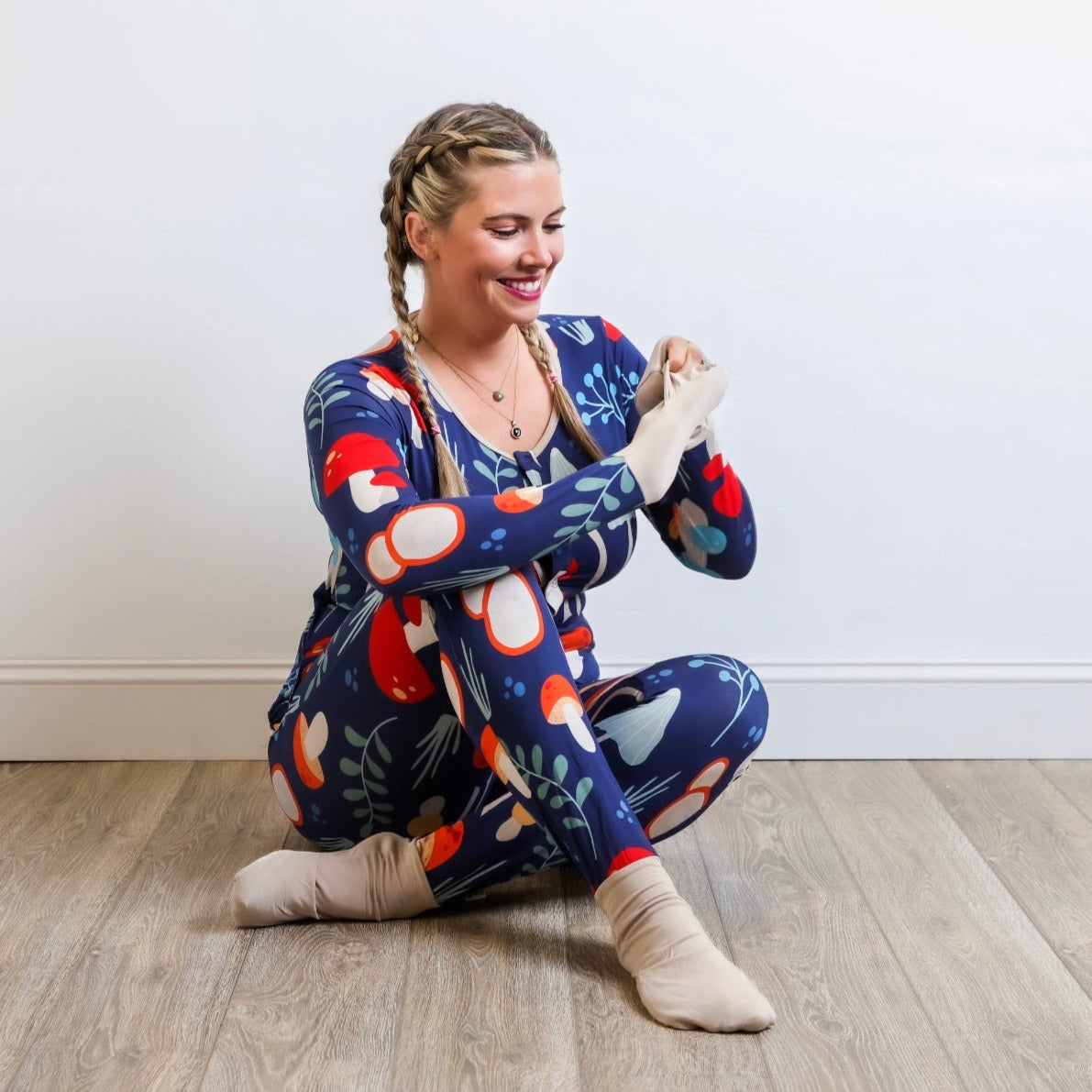 Toadstool At Your Leisure Snap Down Adult Romper