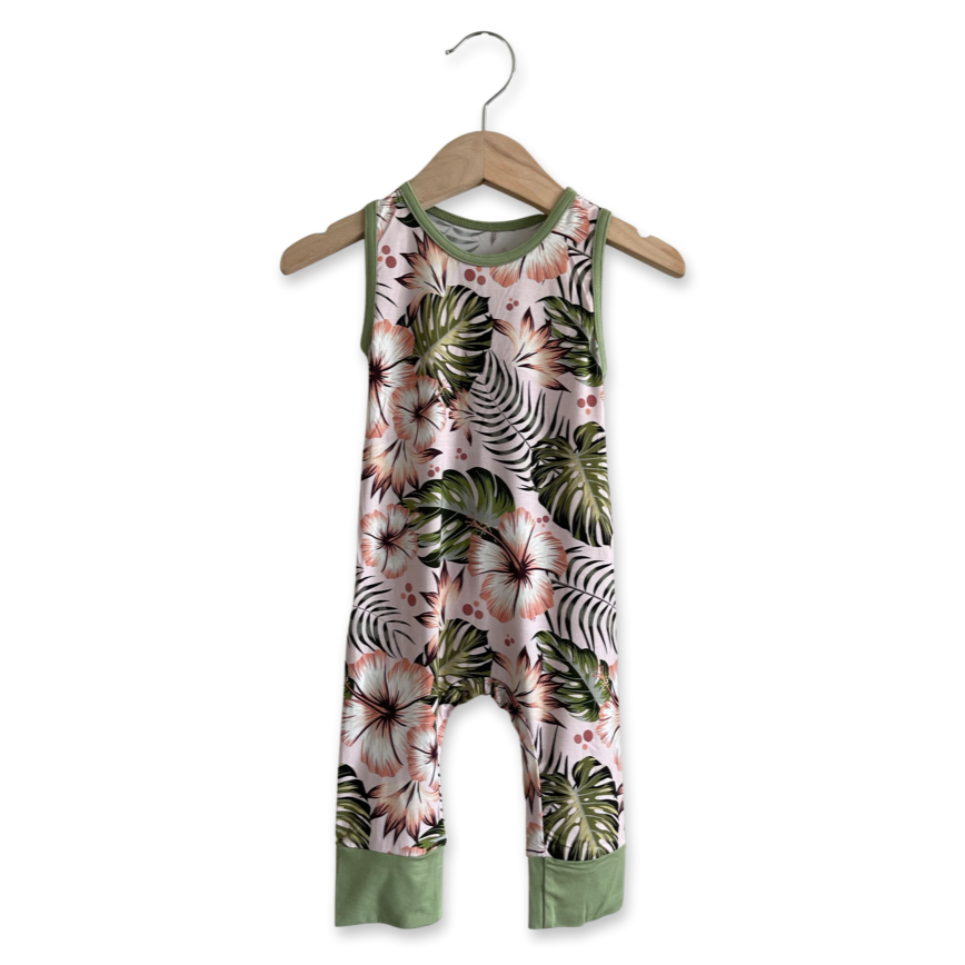 Off to Hawaii Sleeveless Romper