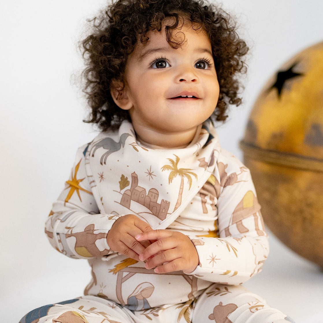 Away In The Manger Bandana Bib