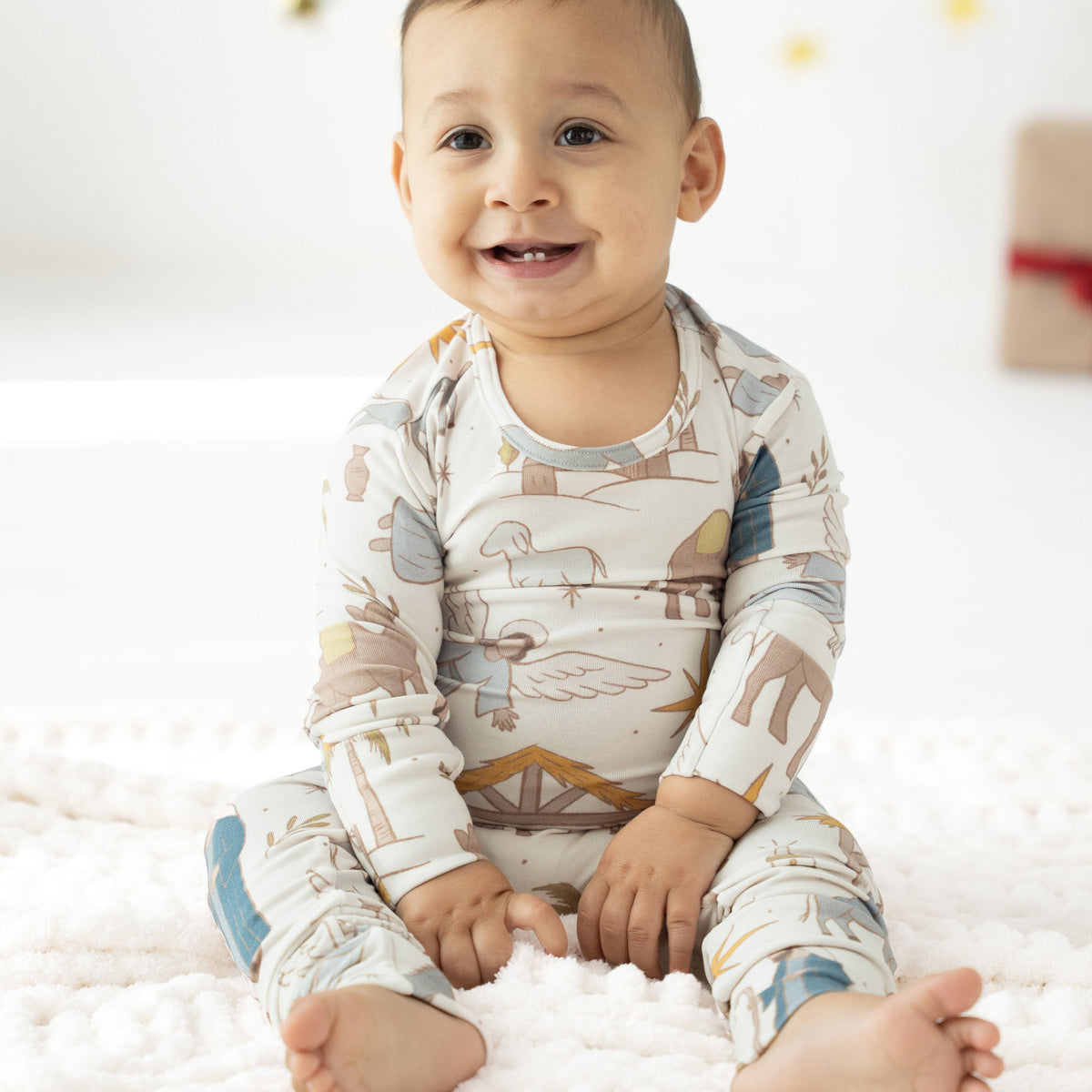 Away In The Manger Day to Night Romper Luxe Edition | Cotton Bamboo Blend