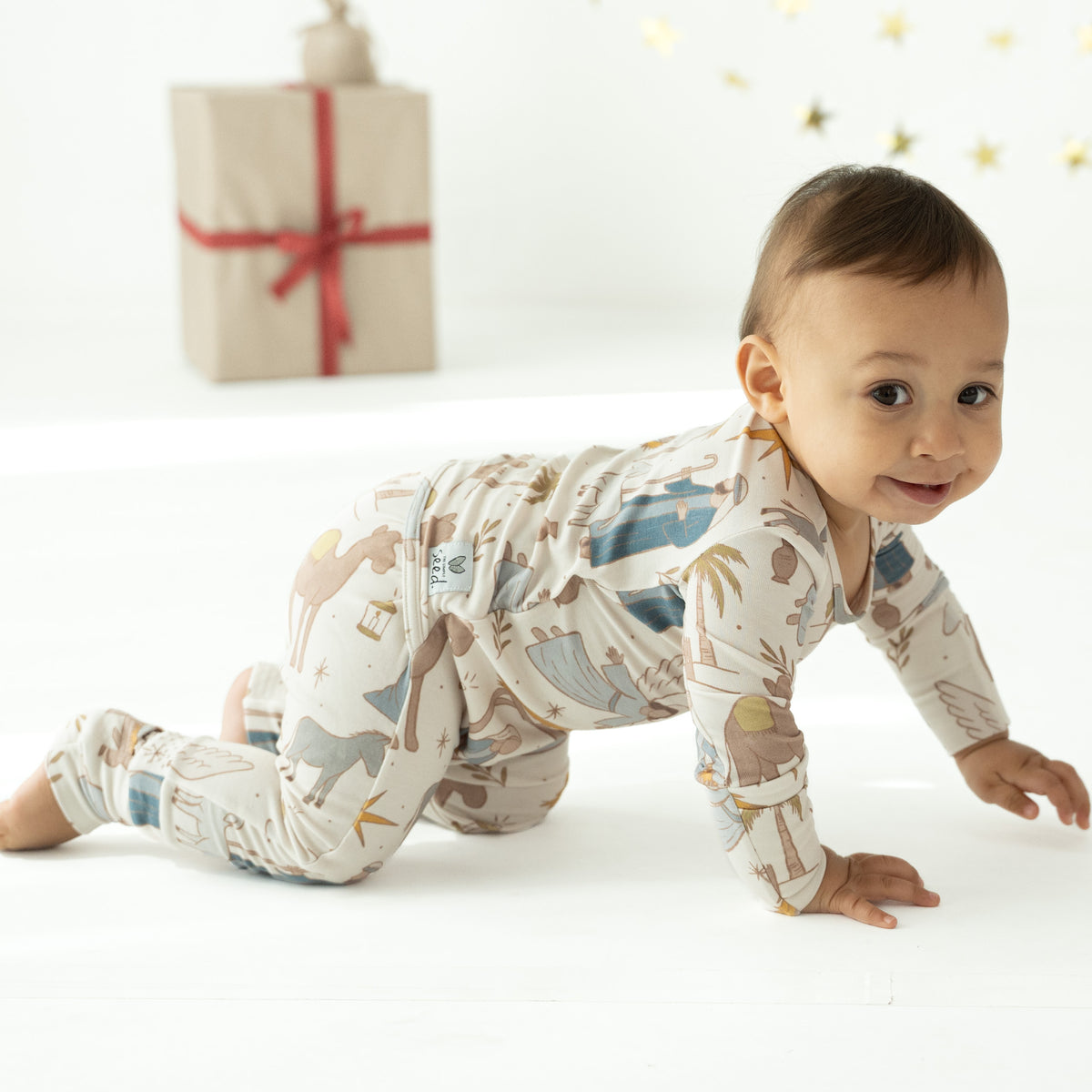 Away In The Manger Day to Night Romper Luxe Edition | Cotton Bamboo Blend