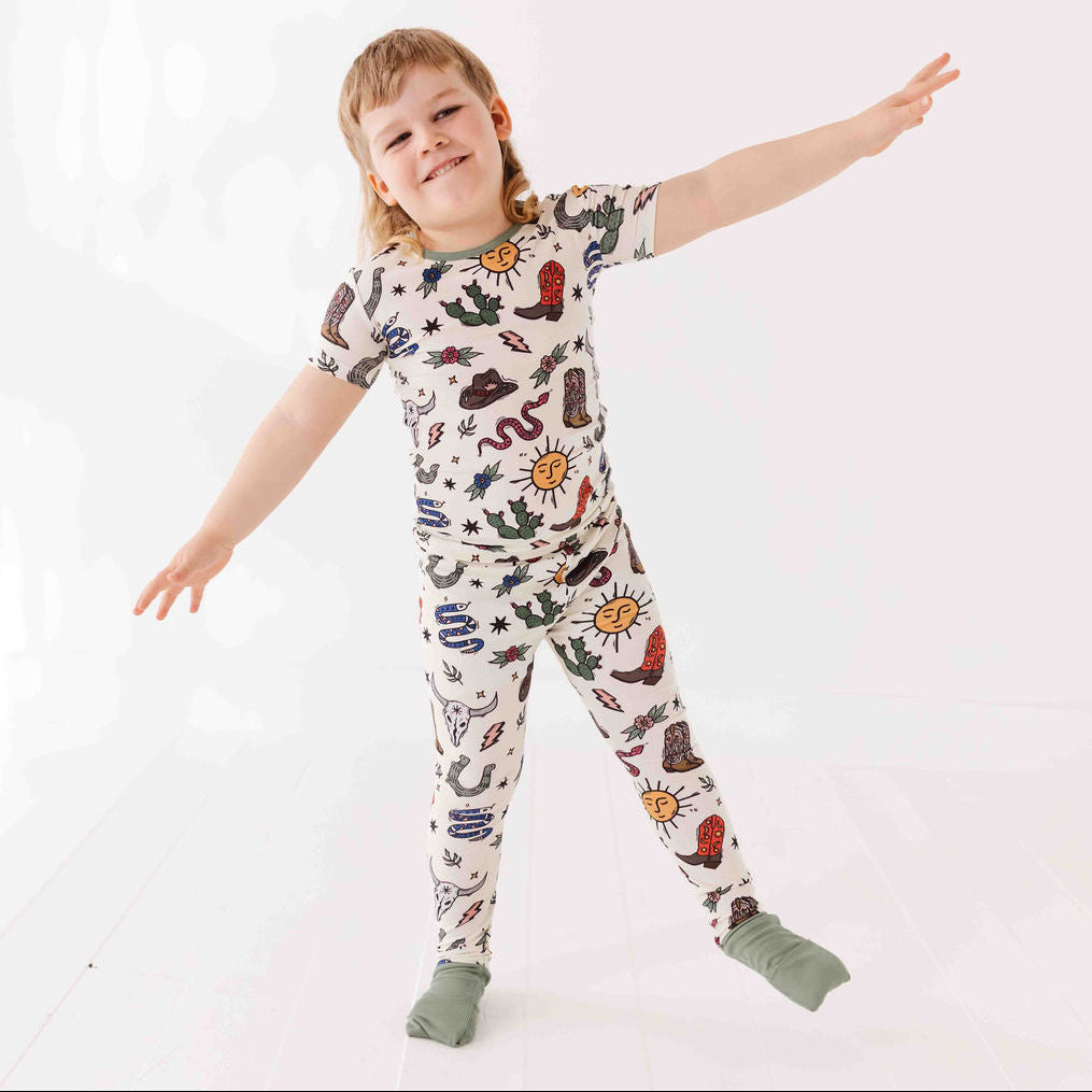 High Noon All Wrapped Up Kid's Two Piece Jammie Set