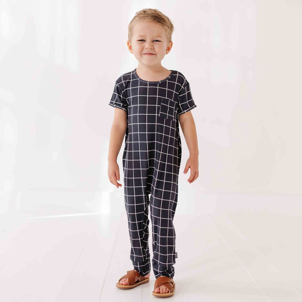 Fine Lines Short Long Romper