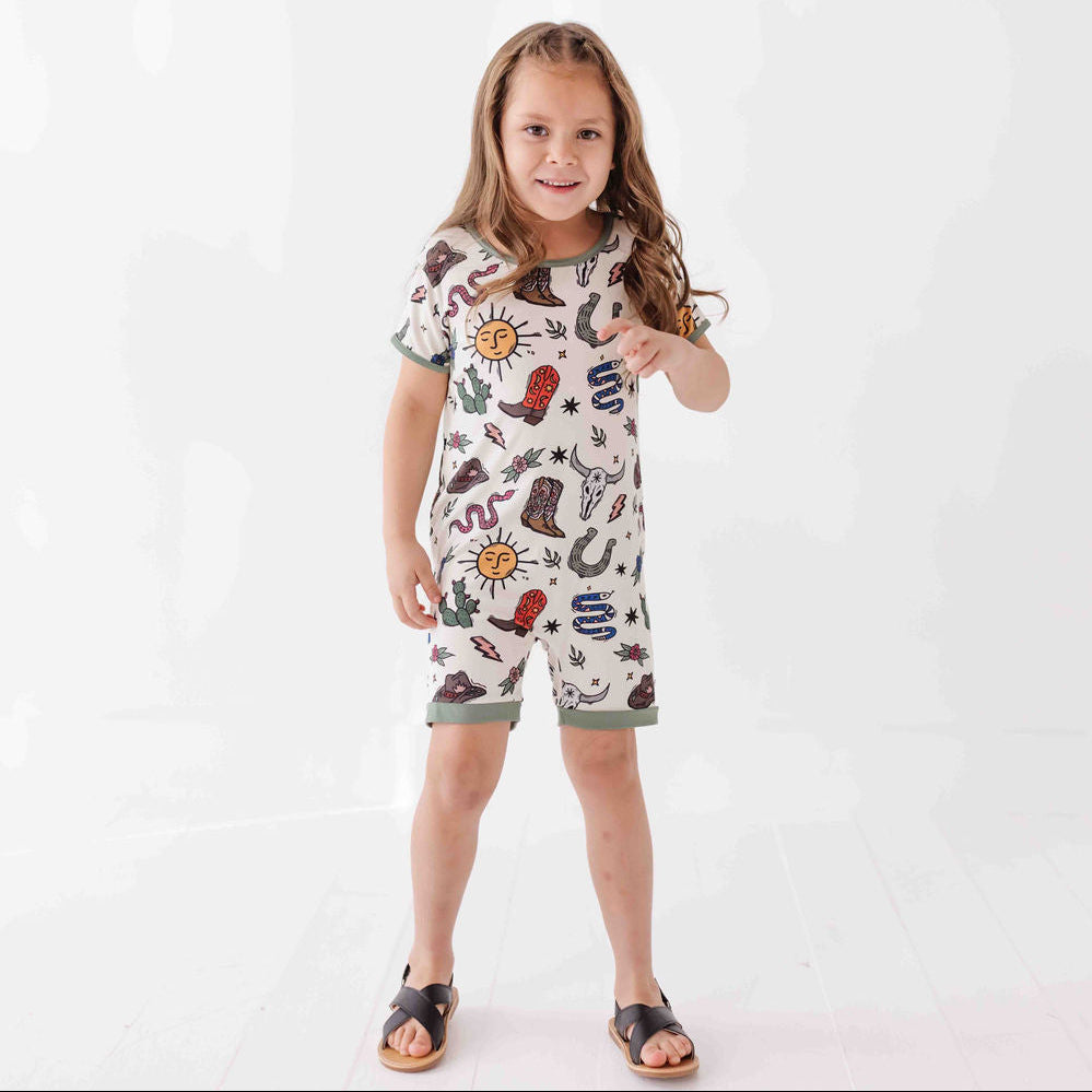 High Noon Kid's Shorty Romper