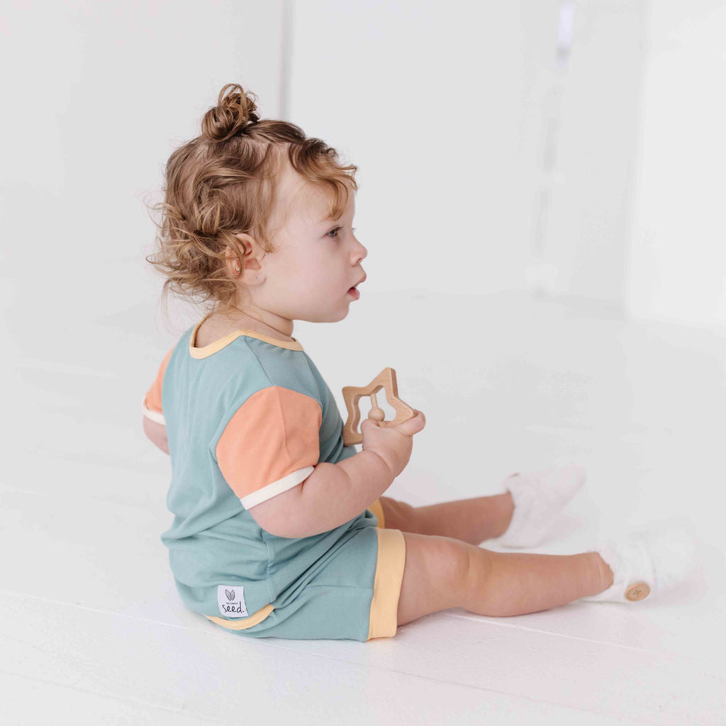 Blush and Breeze Shorty Romper