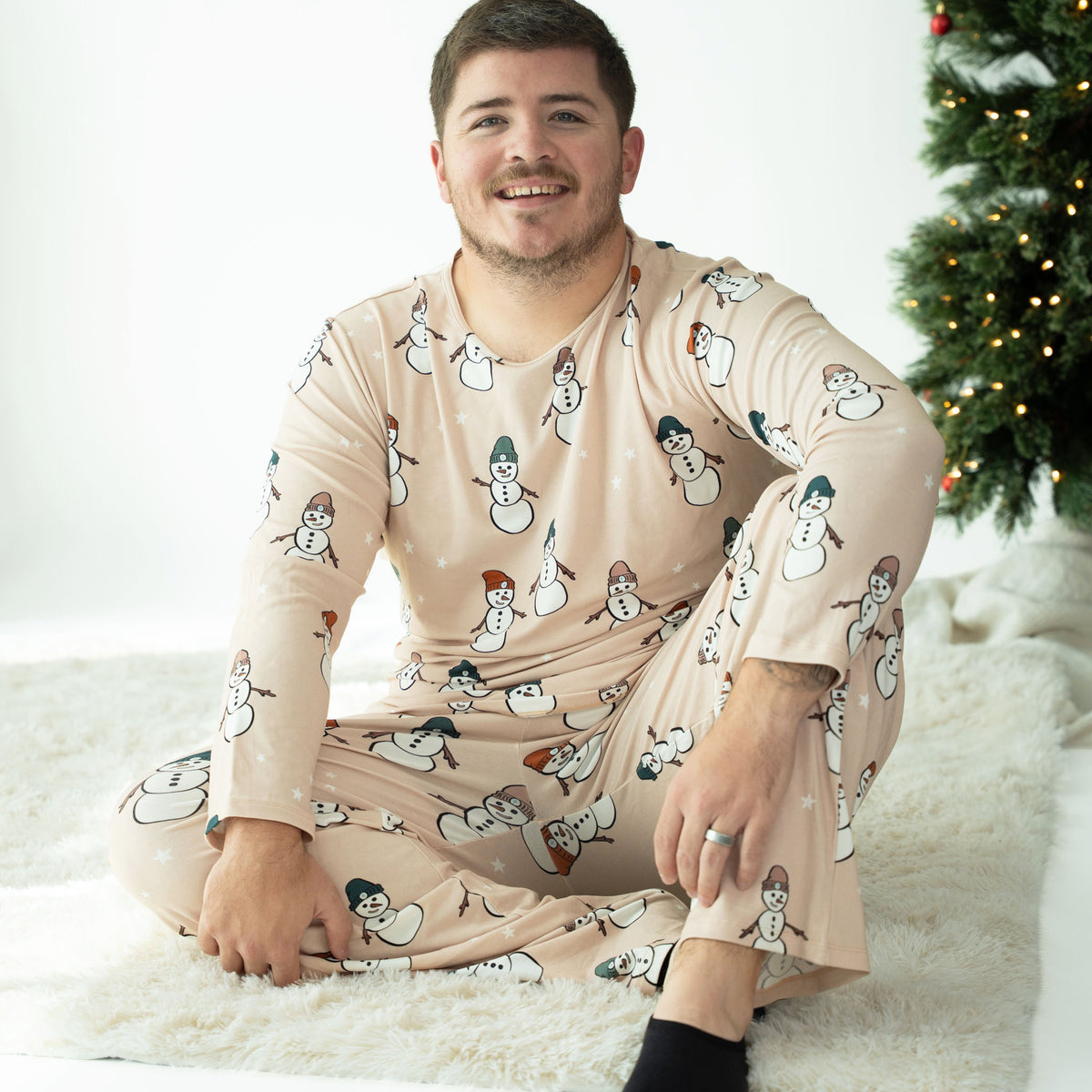 Snow Much Fun Men's Long Sleeve Two Piece Set