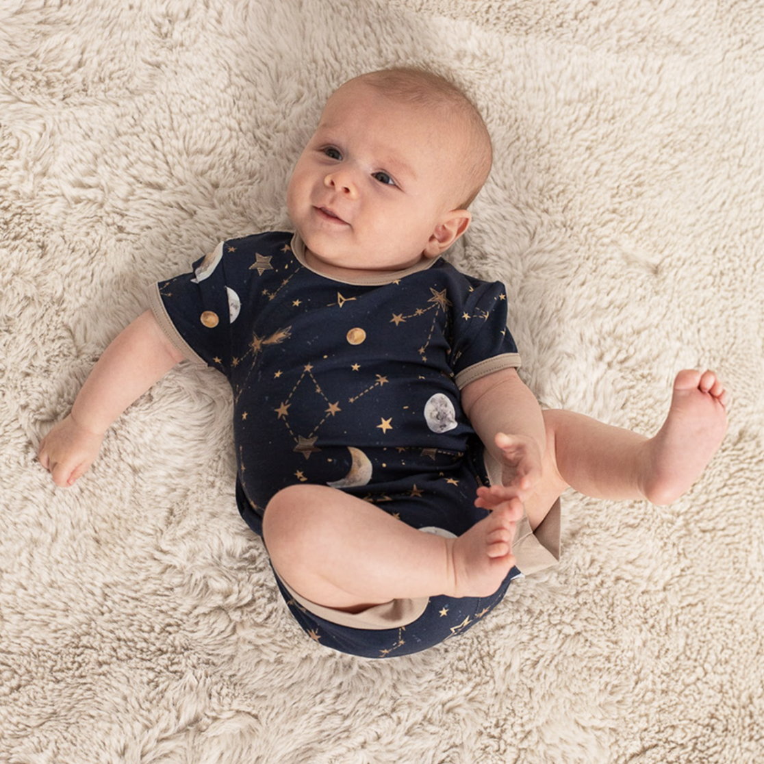 Starry Night Shorty Romper