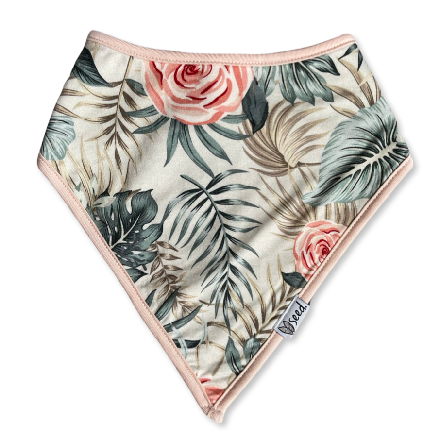Peony Tropic Bandana Bib