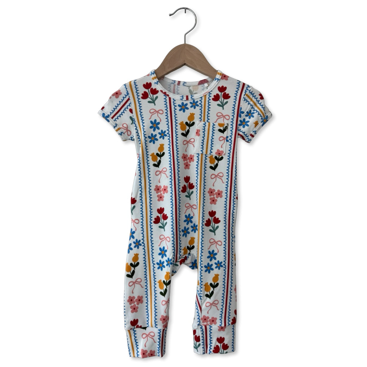 Ribbon & Bloom Short Long Romper Luxe Edition | Cotton Bamboo Blend