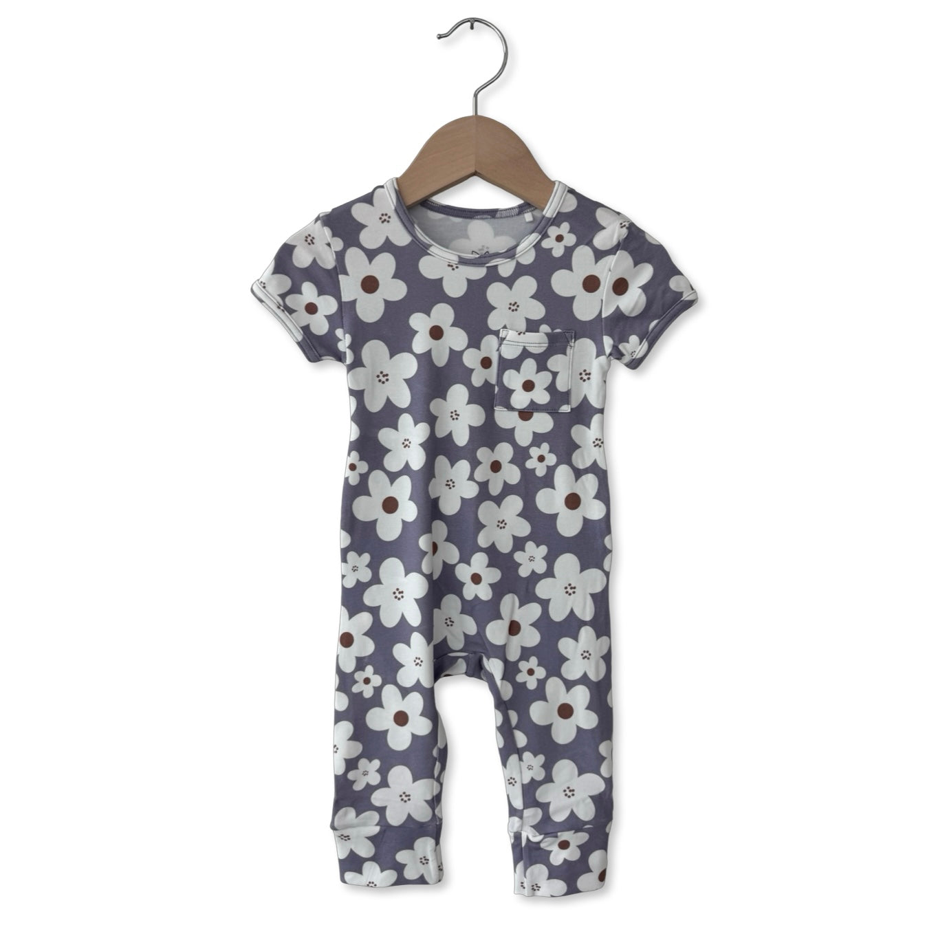 Daisy Days Short Long Romper Luxe Edition | Cotton Bamboo Blend