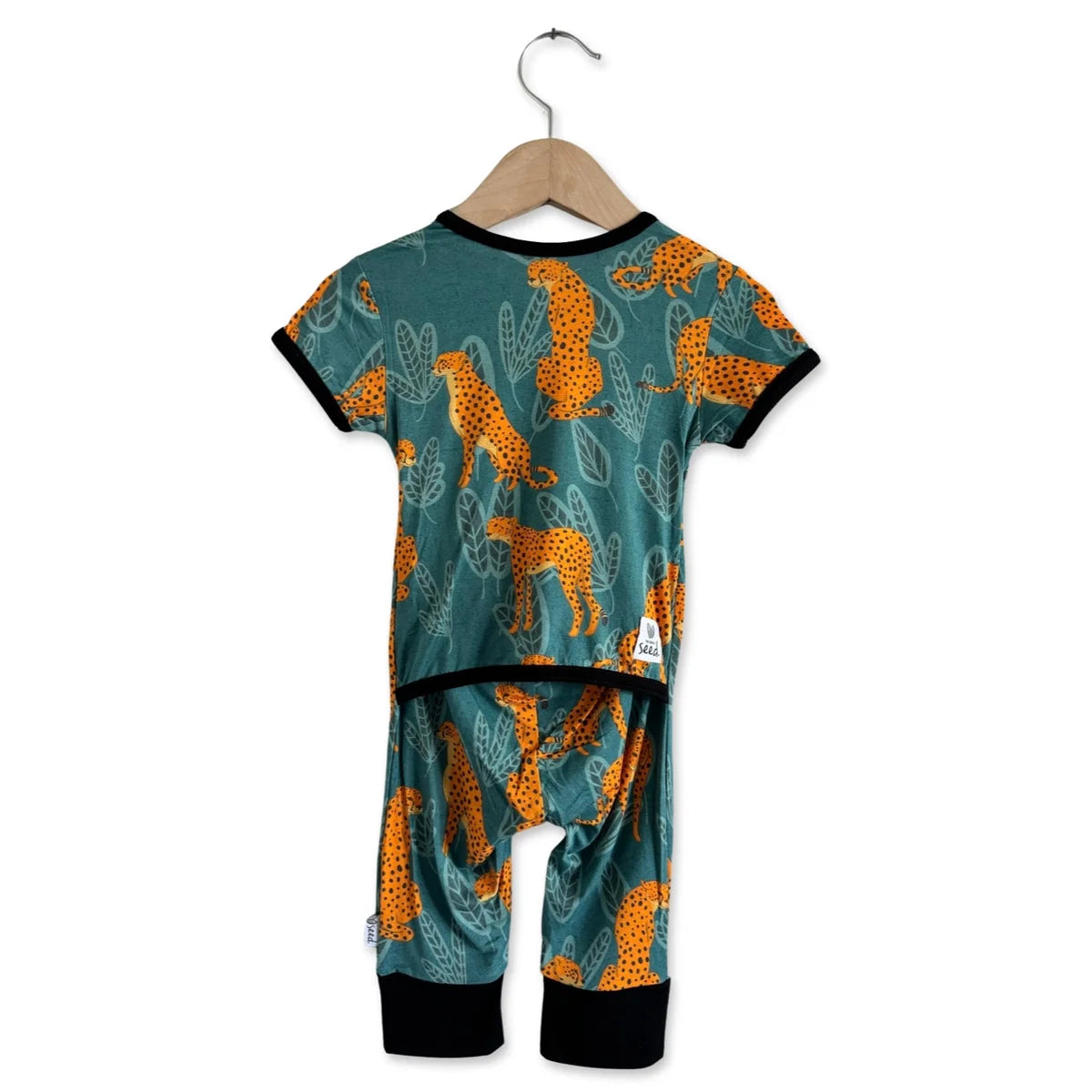 Ch-Ch-Cheetah Adaptive Tube Access Short Long Romper