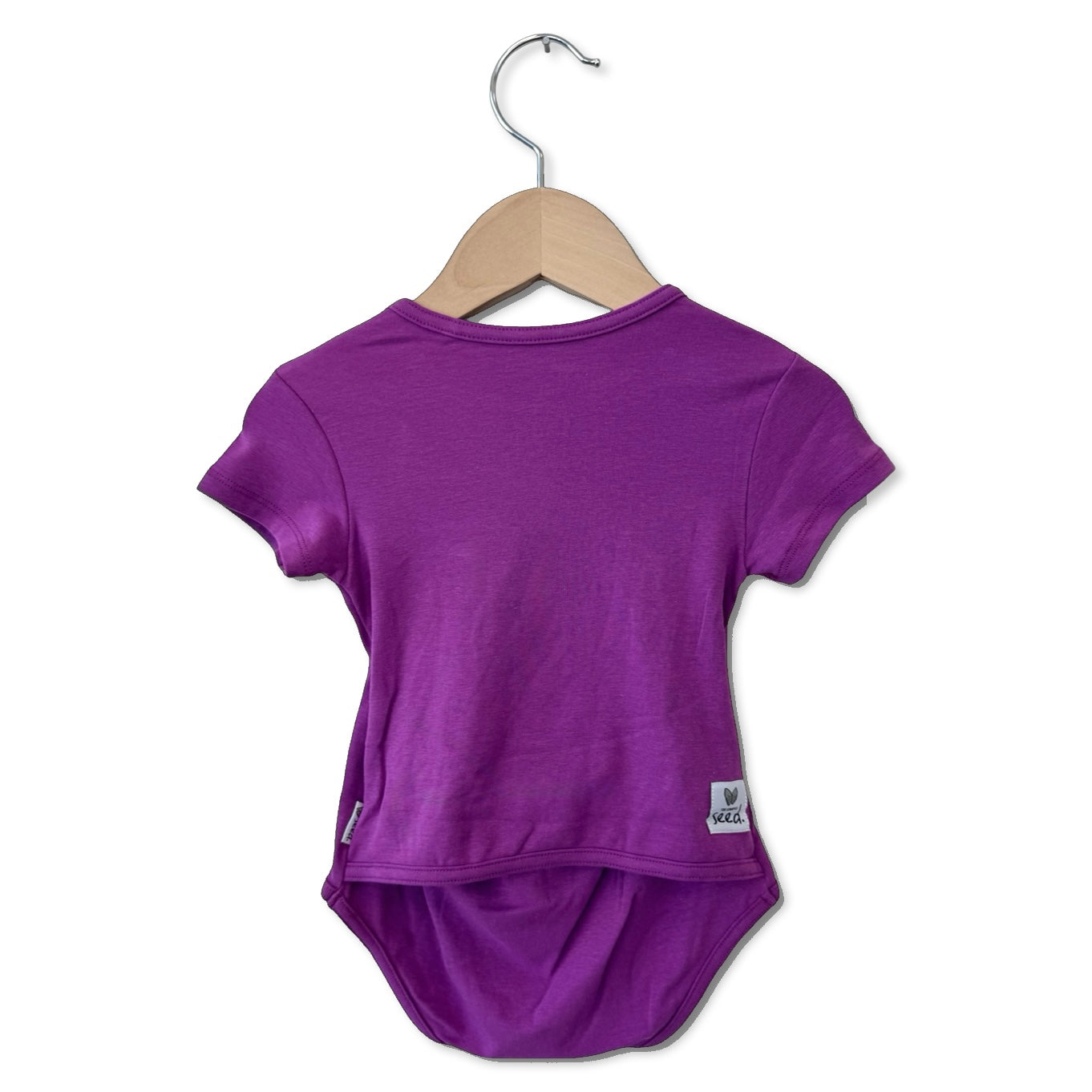 Grape Juice Snuggle Bug Short Sleeve Bodysuit Luxe Edition | Cotton Bamboo Blend
