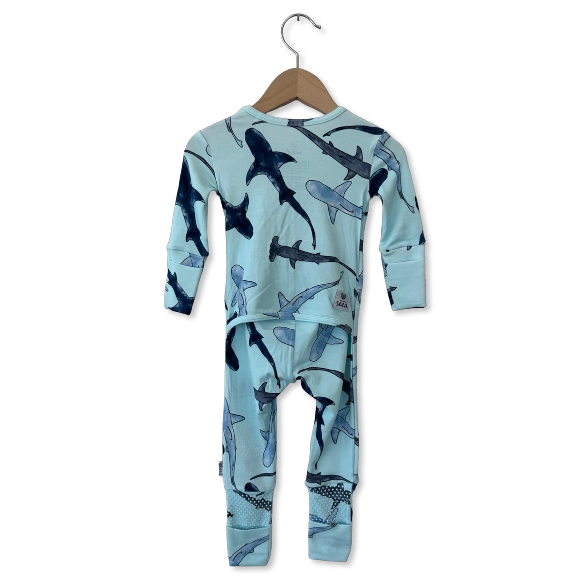 Shiver Me Shark Kid's Day to Night Romper Luxe Edition | Cotton Bamboo Blend