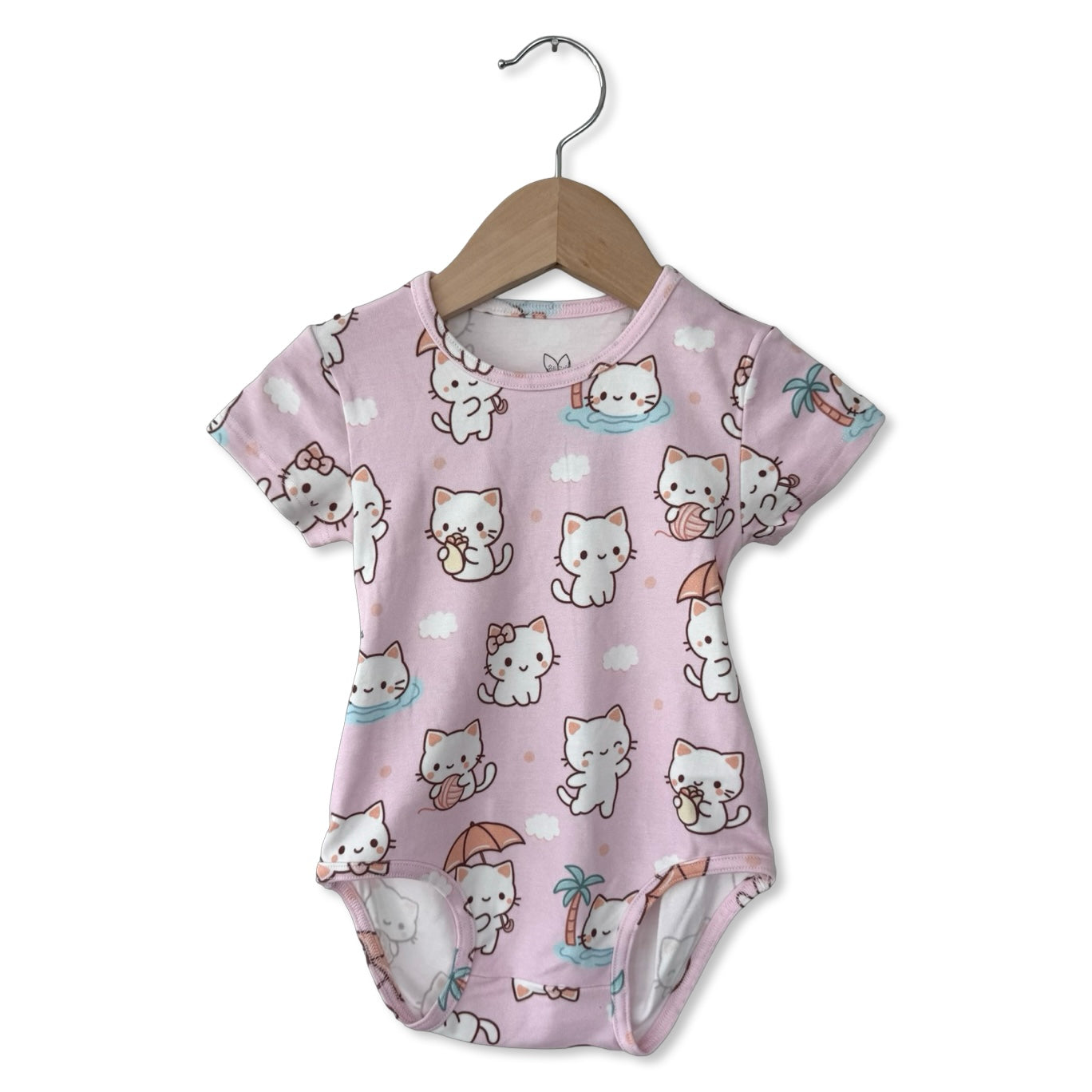 Kitty Daydream Short Sleeve Snuggle Bug Bodysuit