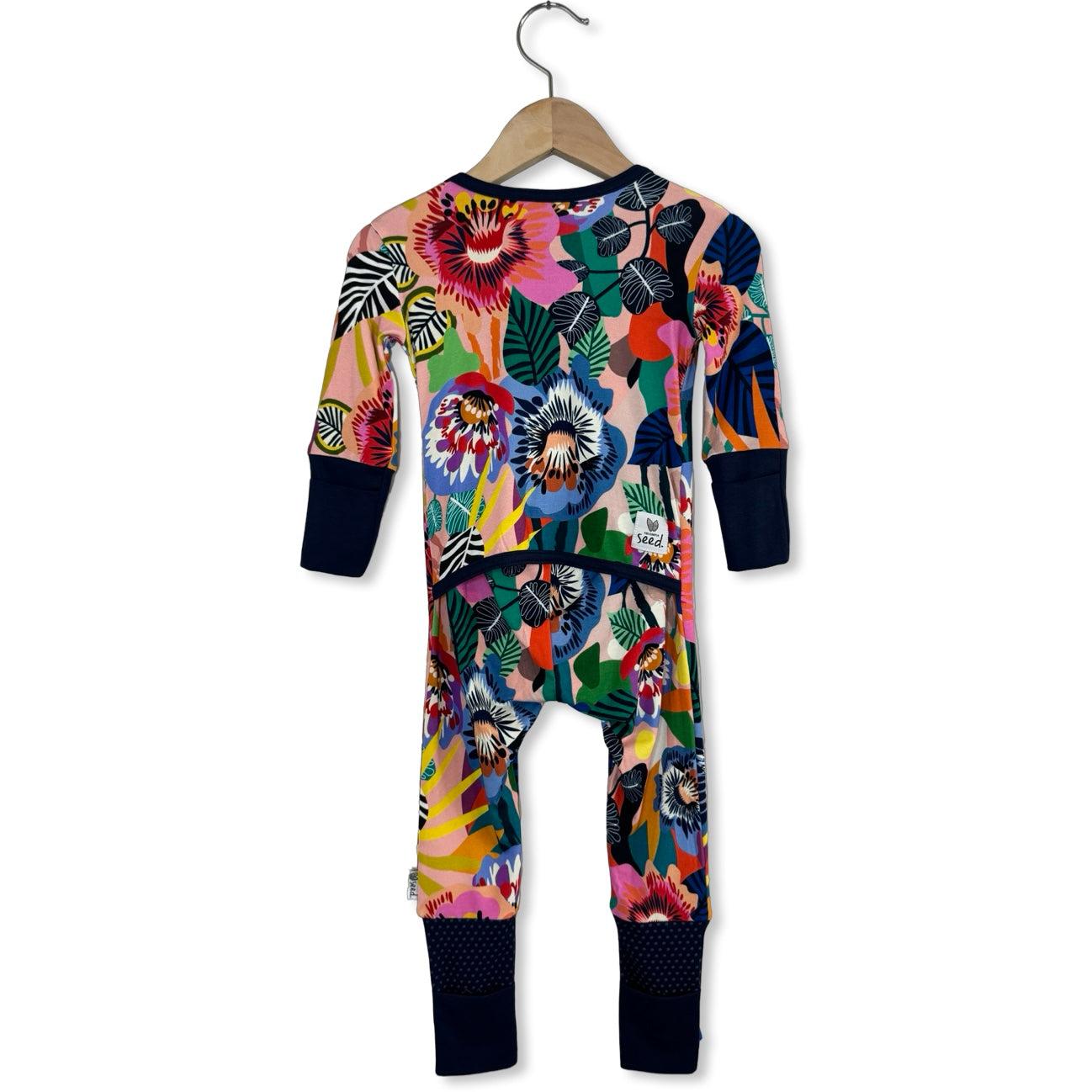 Fiesta Floral Mini Ribbed Kid's Day to Night Romper