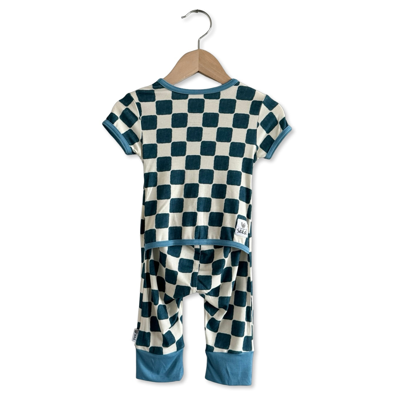 Checker Me Out Kid's Short Long Romper