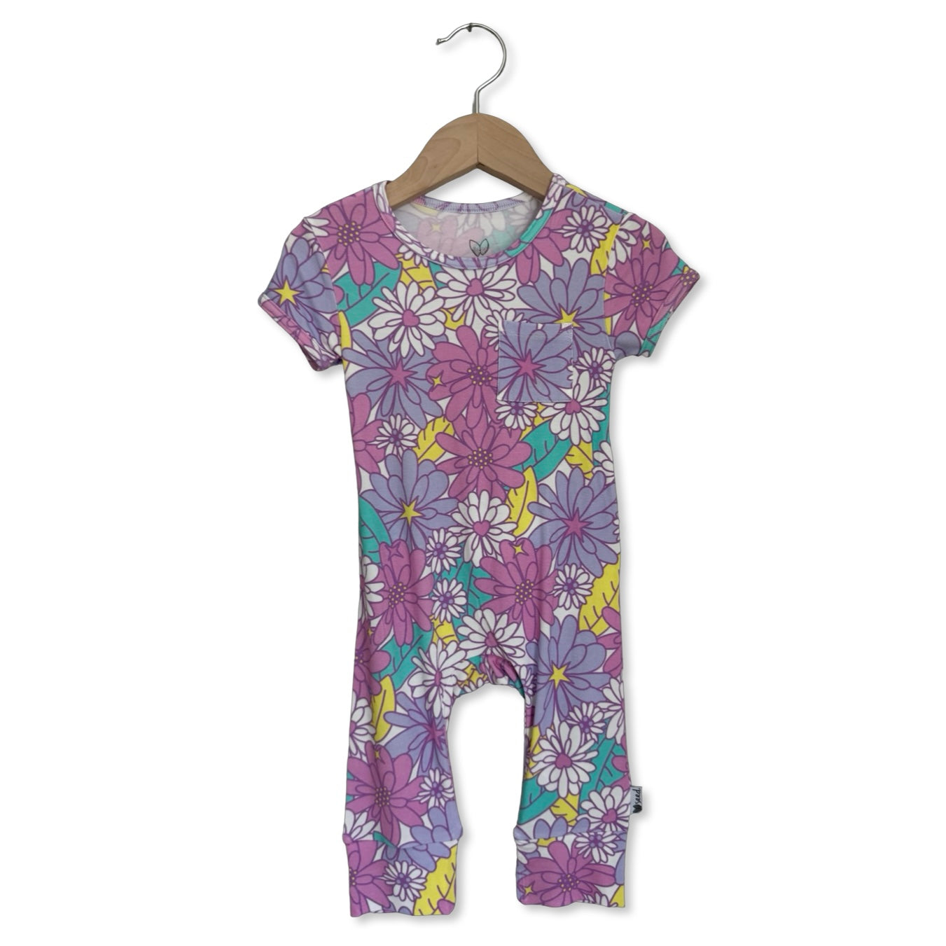 Flower Power Short Long Romper