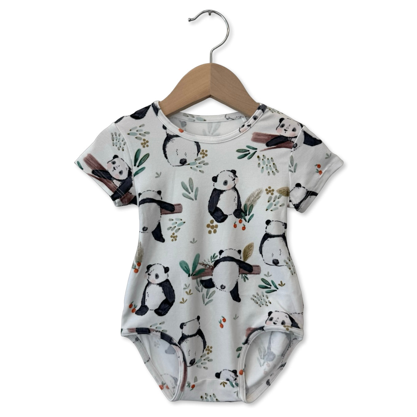 Panda Pals Short Sleeve Snuggle Bug Bodysuit