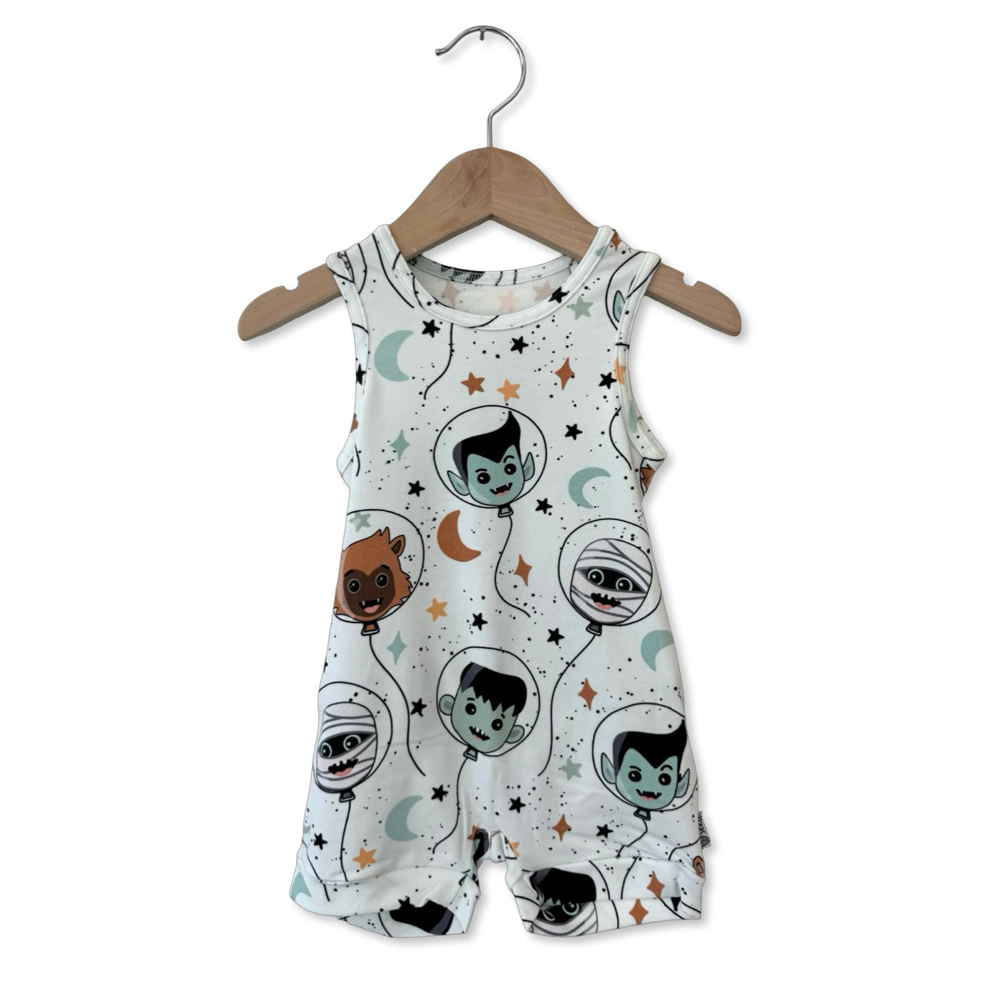 Scare In The Air Sleeveless Shorty Romper Luxe Edition | Cotton Bamboo Blend