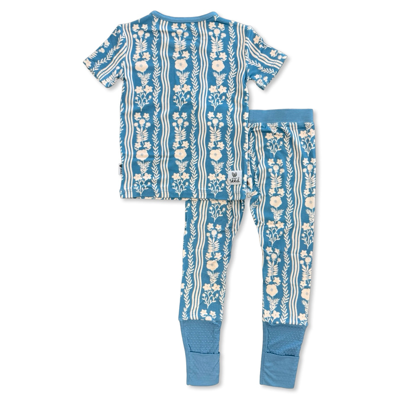 Whimsy Blue All Wrapped Up Kid's Two Piece Jammie Set