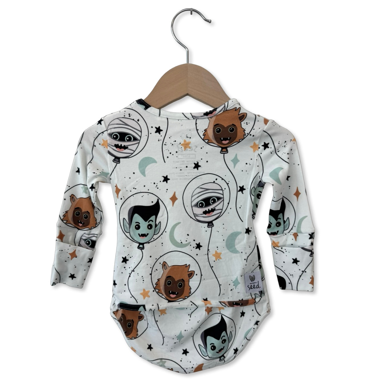 Scare In The Air Snuggle Bug Long Sleeve Bodysuit