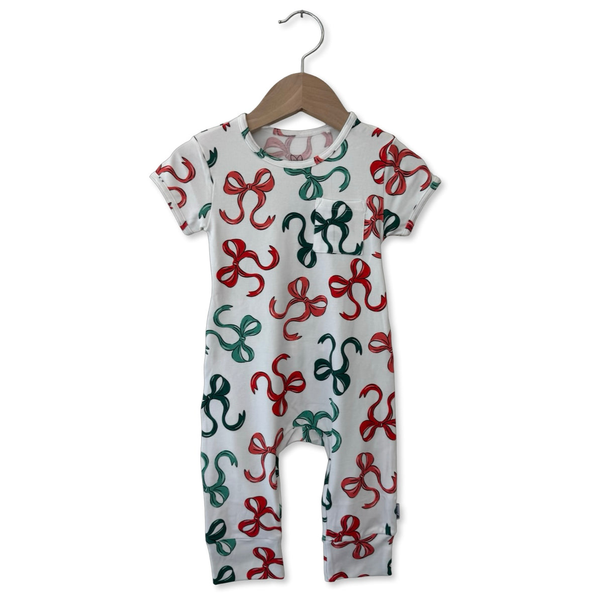 Bows Of Holly Short Long Romper Luxe Edition | Cotton Bamboo Blend