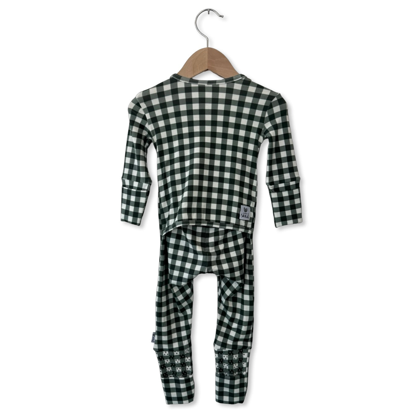 Mistletoe Gingham Day to Night Romper Luxe Edition | Cotton Bamboo Blend