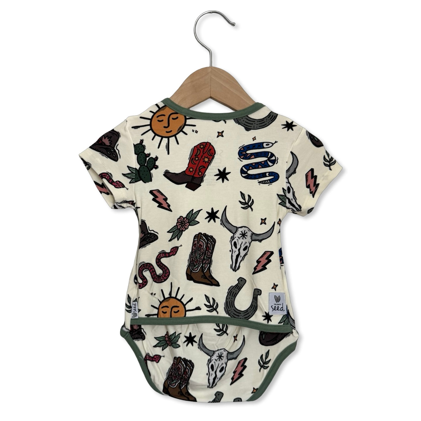 High Noon Short Sleeve Snuggle Bug Bodysuit