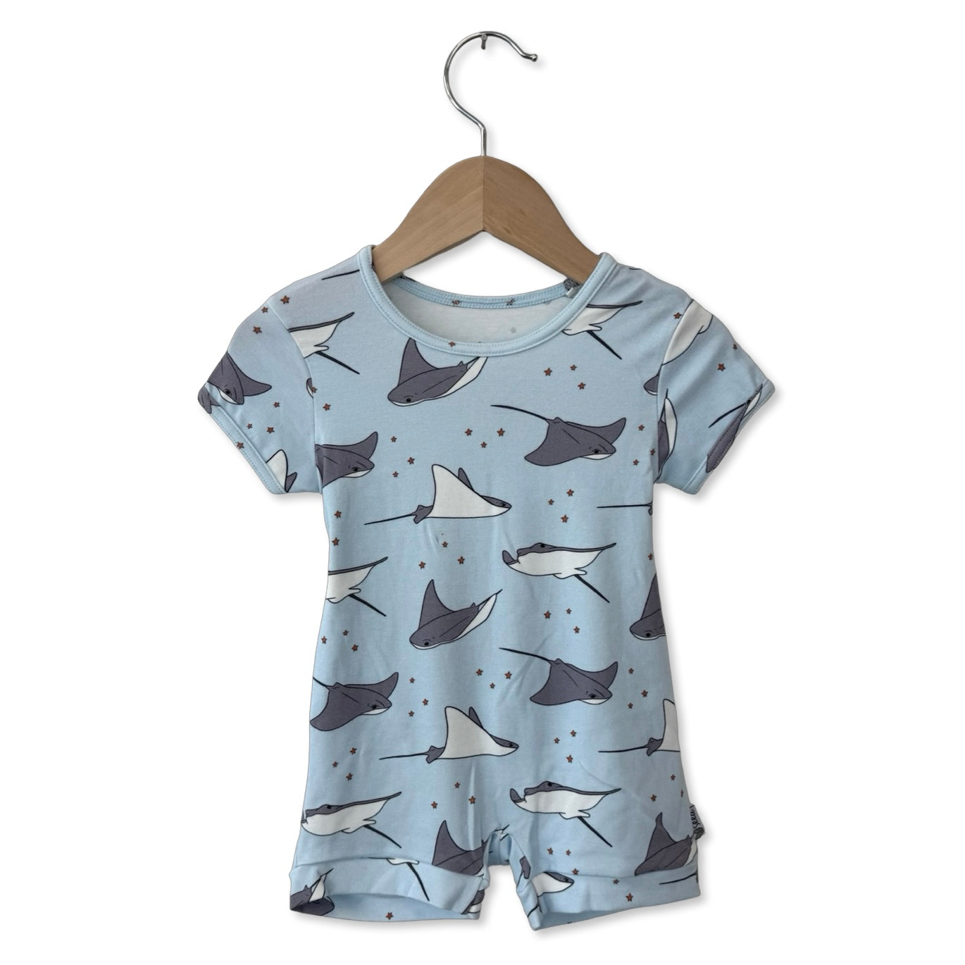 Stingray Stars Shorty Romper Luxe Edition | Cotton Bamboo Blend