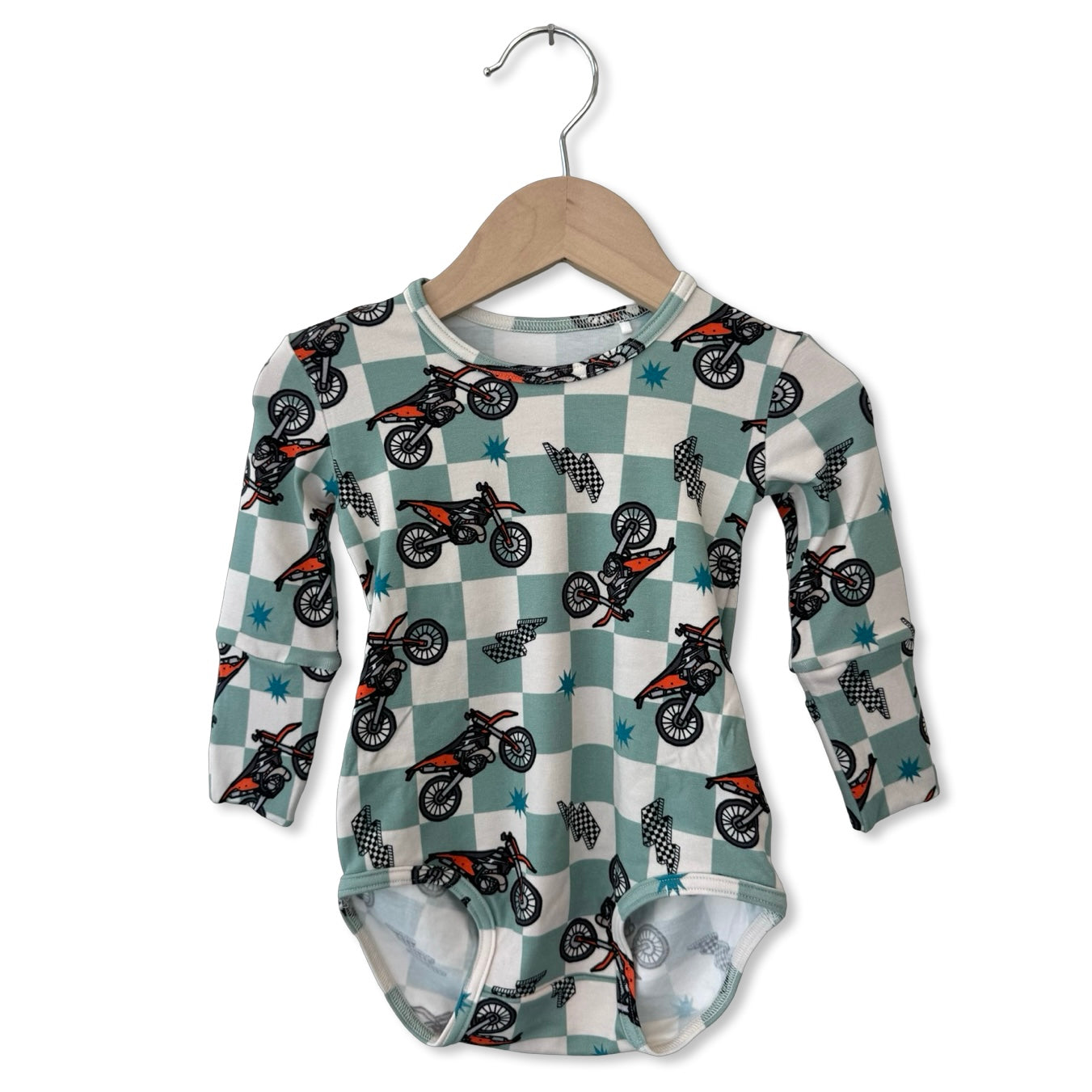 Race Day Snuggle Bug Long Sleeve Bodysuit