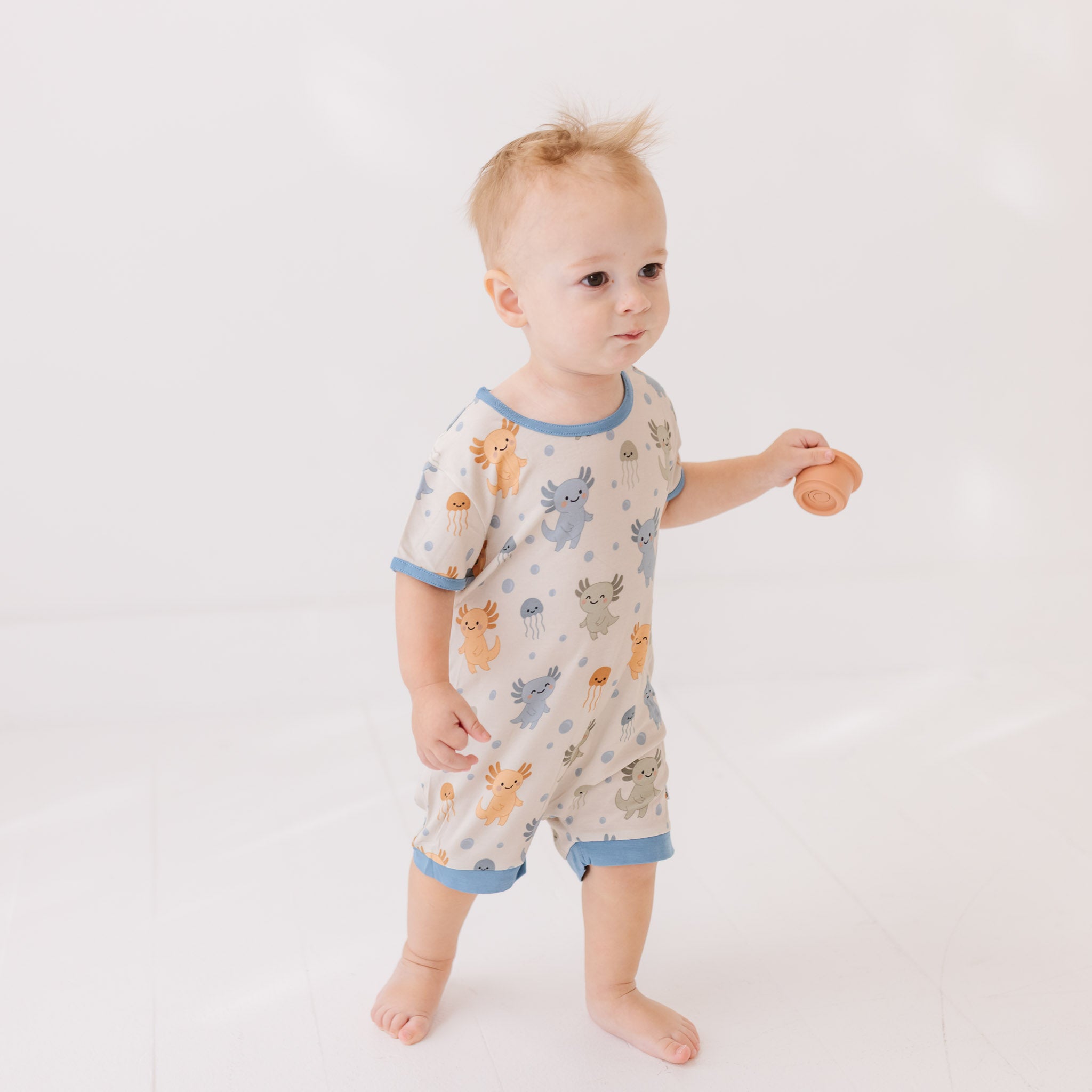 Alotl Smiles Shorty Romper