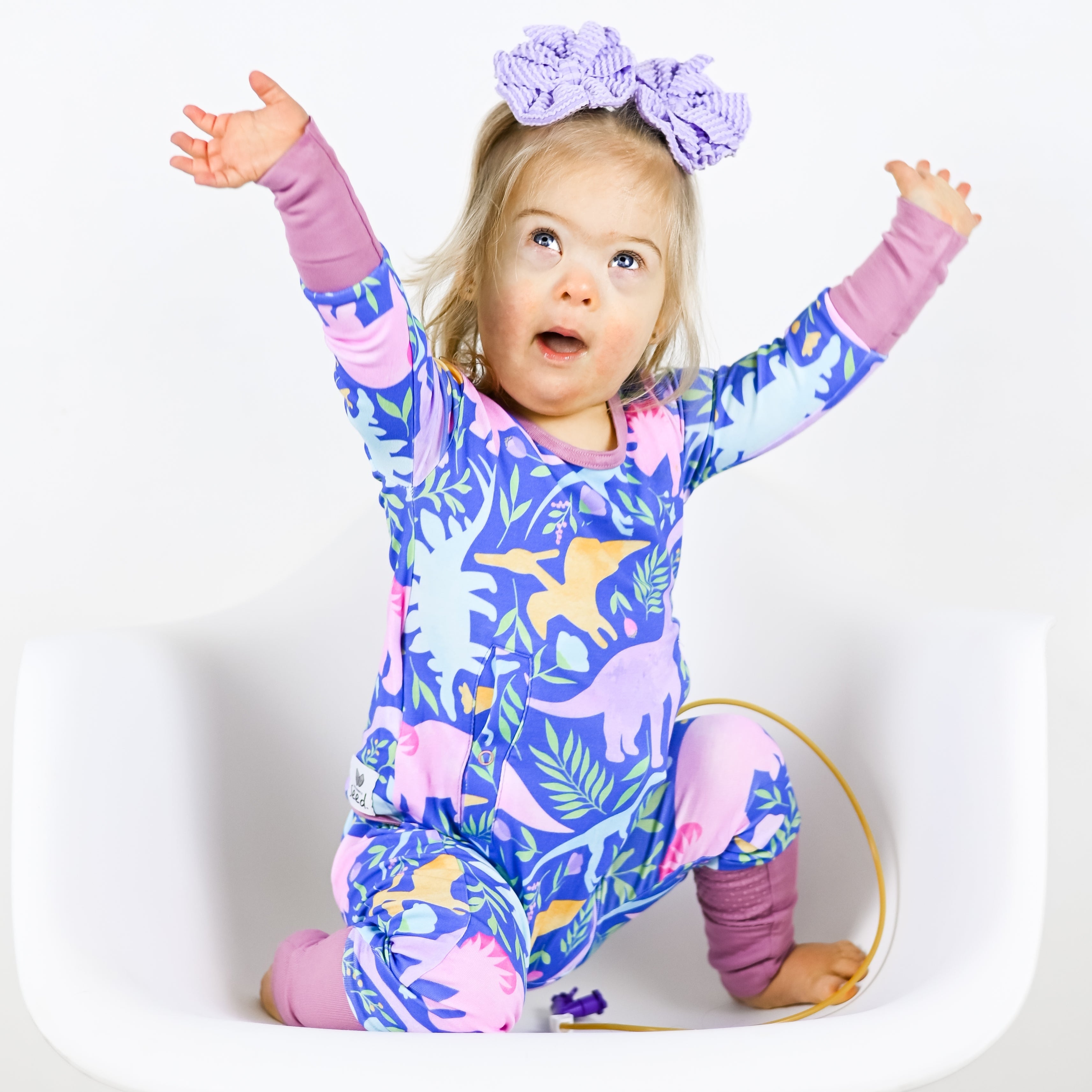 Diva-Saurus Adaptive Tube Access Day to Night Romper