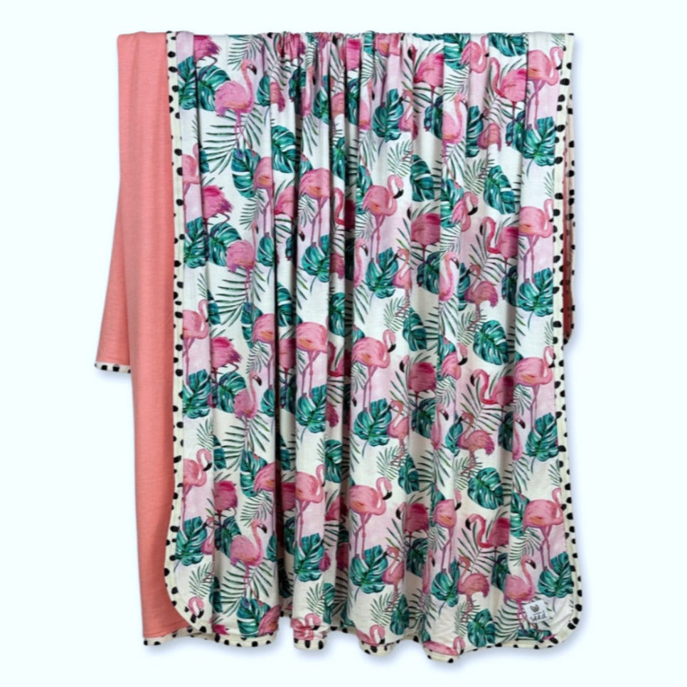 Flamingo Nuzzle Blanket