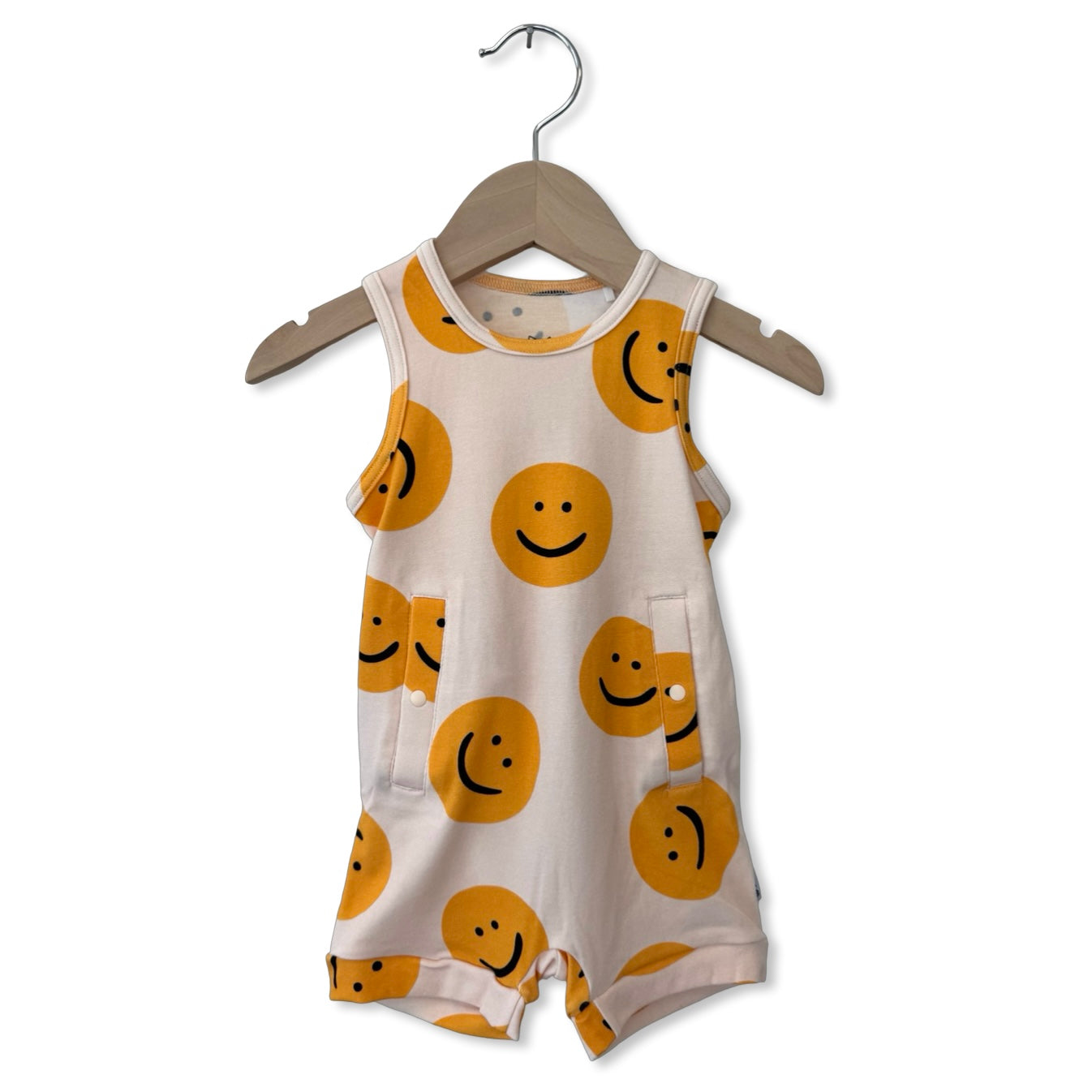 Happy & You Know It Adaptive Tube Access Sleeveless Shorty Romper