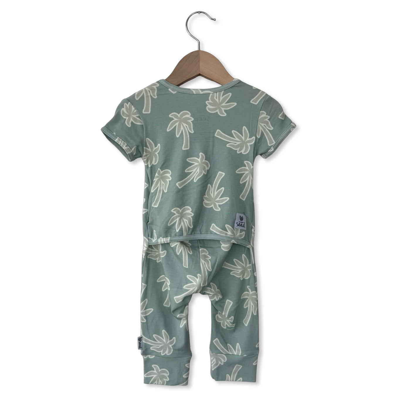 Keep Calm and Palm On Short Long Romper Luxe Edition | Cotton Bamboo Blend