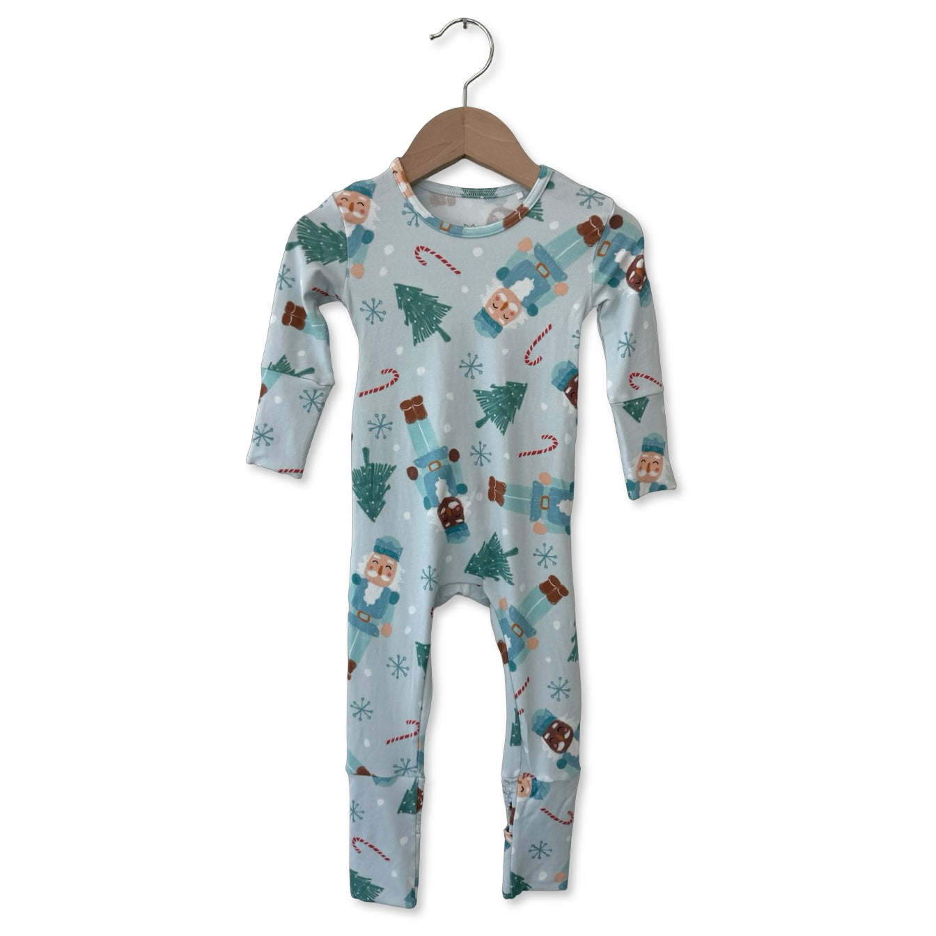Frosted Flurry Soliders Day to Night Romper Luxe Edition | Cotton Bamboo Blend