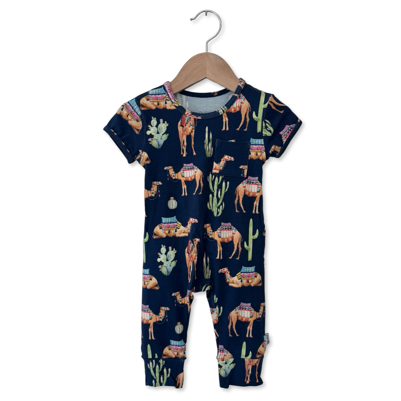 Camel Short Long Romper Luxe Edition | Cotton Bamboo Blend
