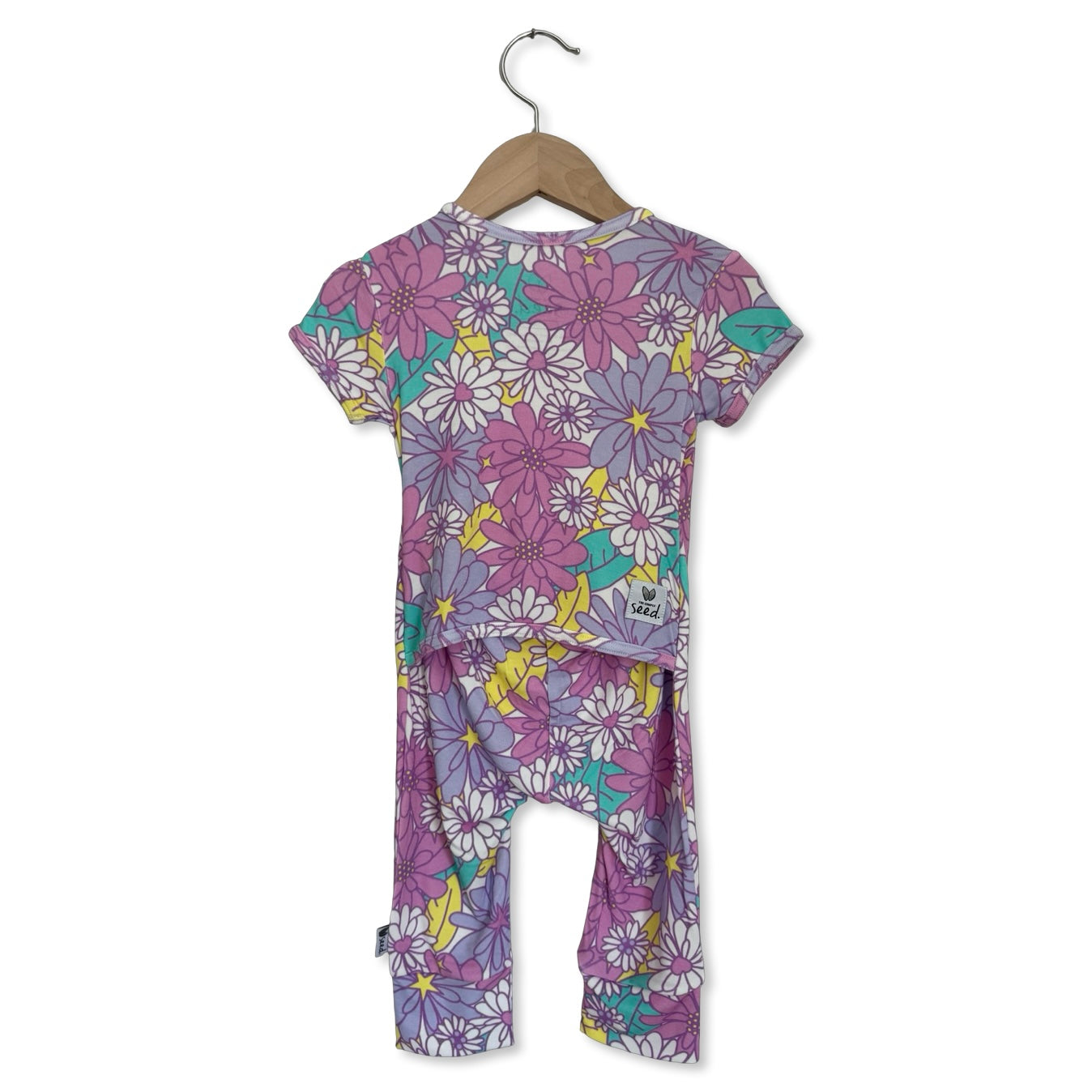 Flower Power Short Long Romper