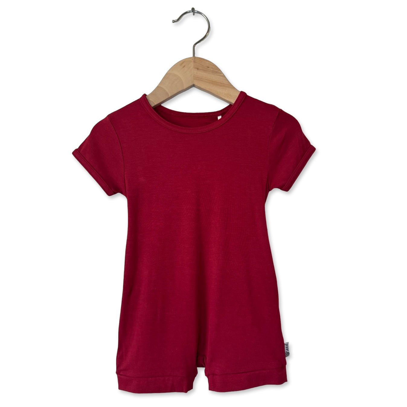 Crimson Shorty Romper