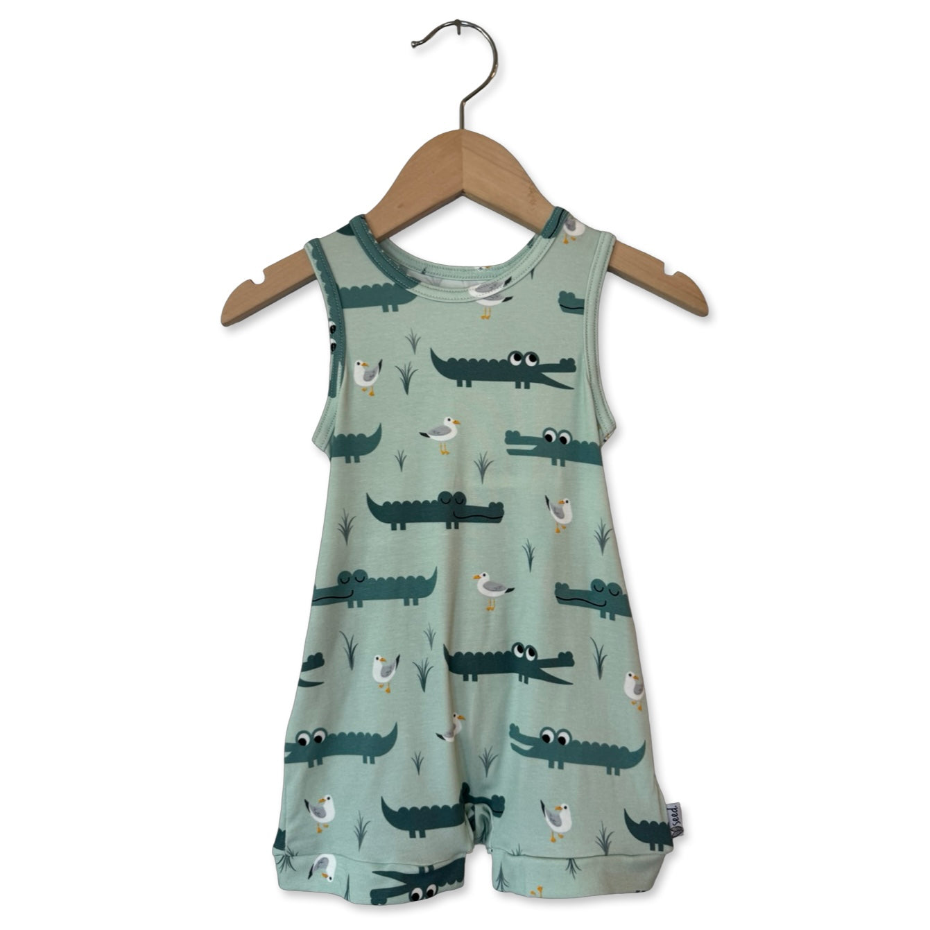 Later Gator Sleeveless Shorty Romper