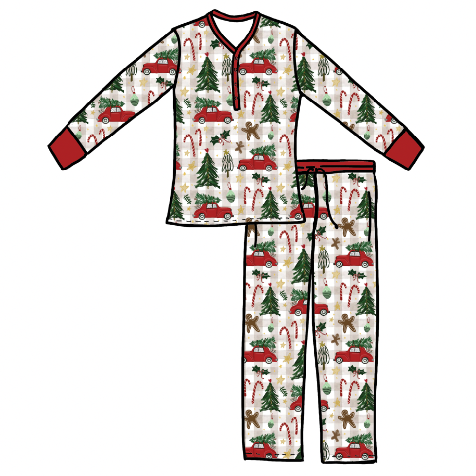 Off to Pick Pines Women's Long Sleeve Two Piece Set