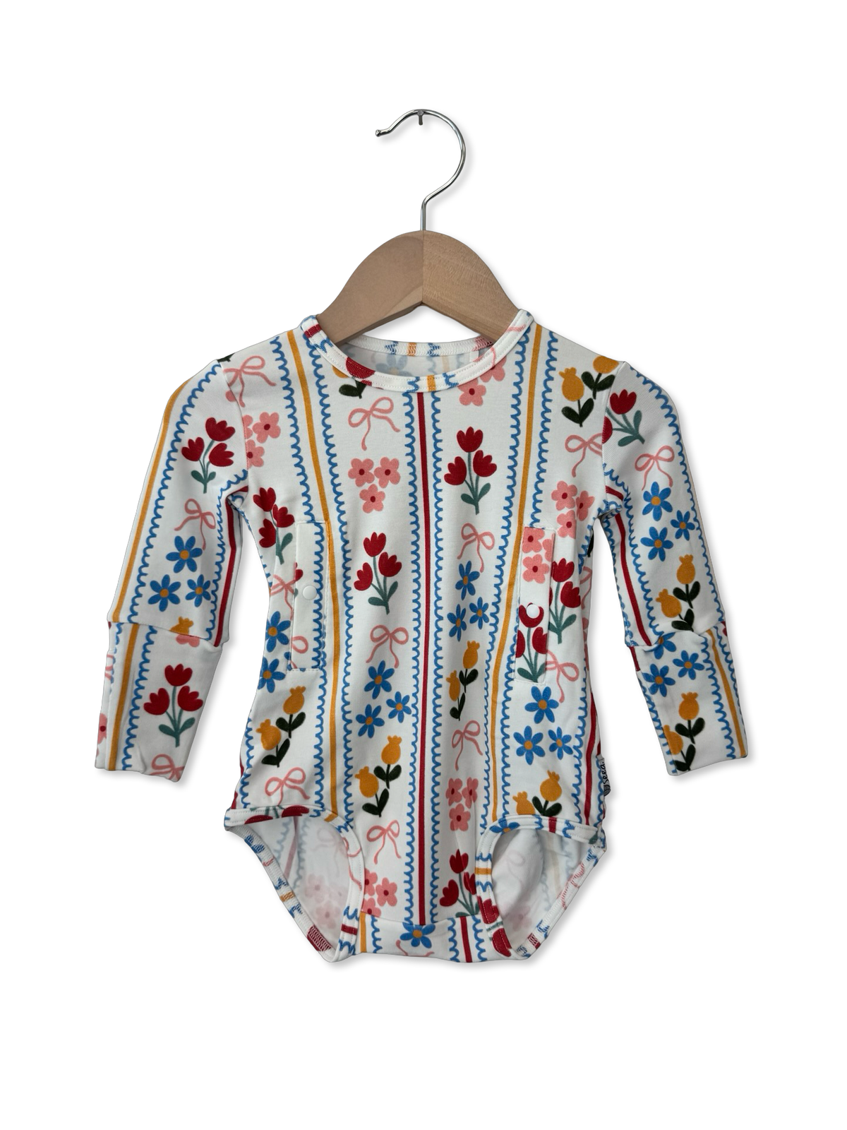 Ribbon & Bloom Tube Long Sleeve Tube Access Snuggle Bug Bodysuit