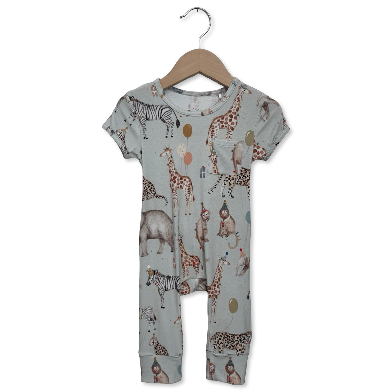 Party at the Zoo Short Long Romper